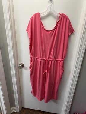 torrid Pink Drawstring Midi Dress